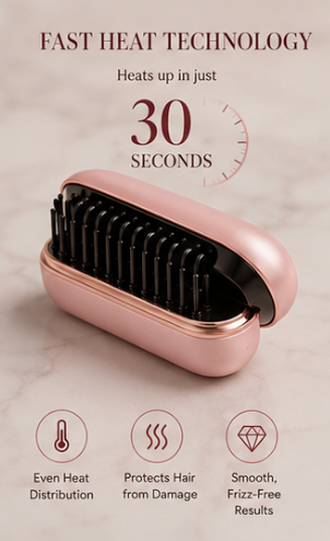 Cherry Charm Portable Hair Straightener