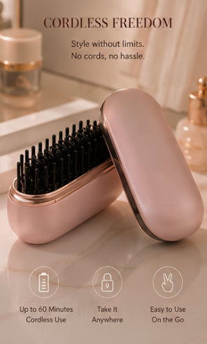Cherry Charm Portable Hair Straightener