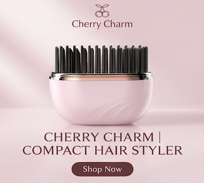 Cherry Charm Portable Hair Straightener